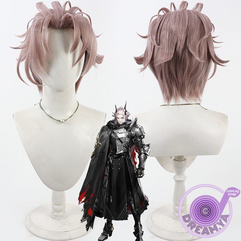 Anime Cosplay Pink - Theresis 코스프레 가발 Arknights 핑크 짧은