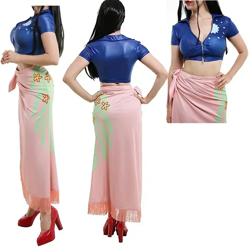 Anime Cosplay Yor - 니코 로빈 코스프레 의상 드레스 의상