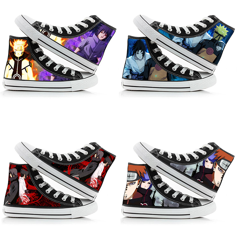 Anime Cosplay Ideas For Couples - 나루토 우즈마키 하이탑 캔버스 신발 남성과