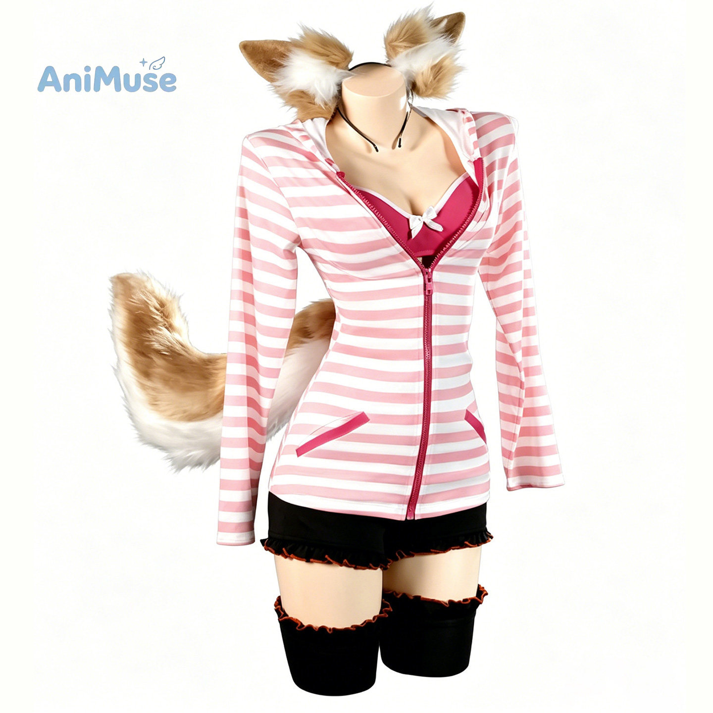 Anime Cosplay Pink - Tamamo no Mae 코스프레 의상 Fate