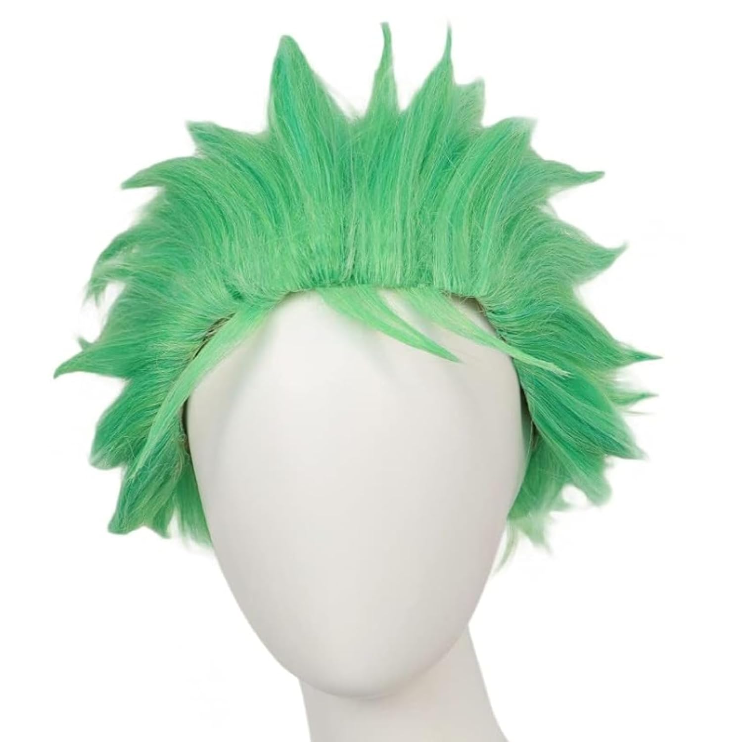 남성용 짧은 녹색 가발 라이트 잔디 녹색 가발 조로 가 - Cosplay Anime Zoro 리뷰 및 가격