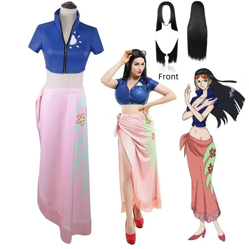 니코 로빈 코스프레 의상 드레스 의상 애니메이션 코스프 - Anime Cosplay Yor 리뷰 및 가격