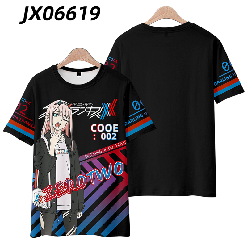 일본 애니메이션 달링 인 더 프랑키스 제로 투 3D 티 - Anime Cosplay Zero Two 리뷰 및 가격