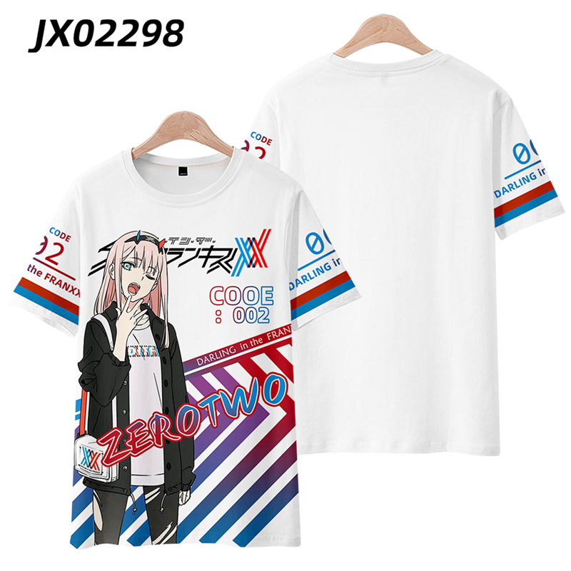 일본 애니메이션 달링 인 더 프랑키스 제로 투 3D 티 - Anime Cosplay Zero Two 리뷰 및 가격