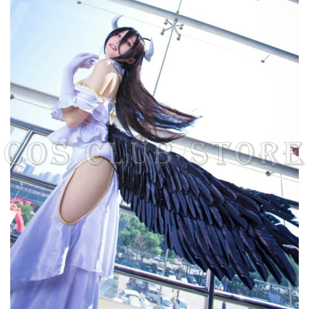 OVERLORD 애니메이션 드레스 코스프레 뿔, 오버로 - Anime Cosplay Albedo 리뷰 및 가격