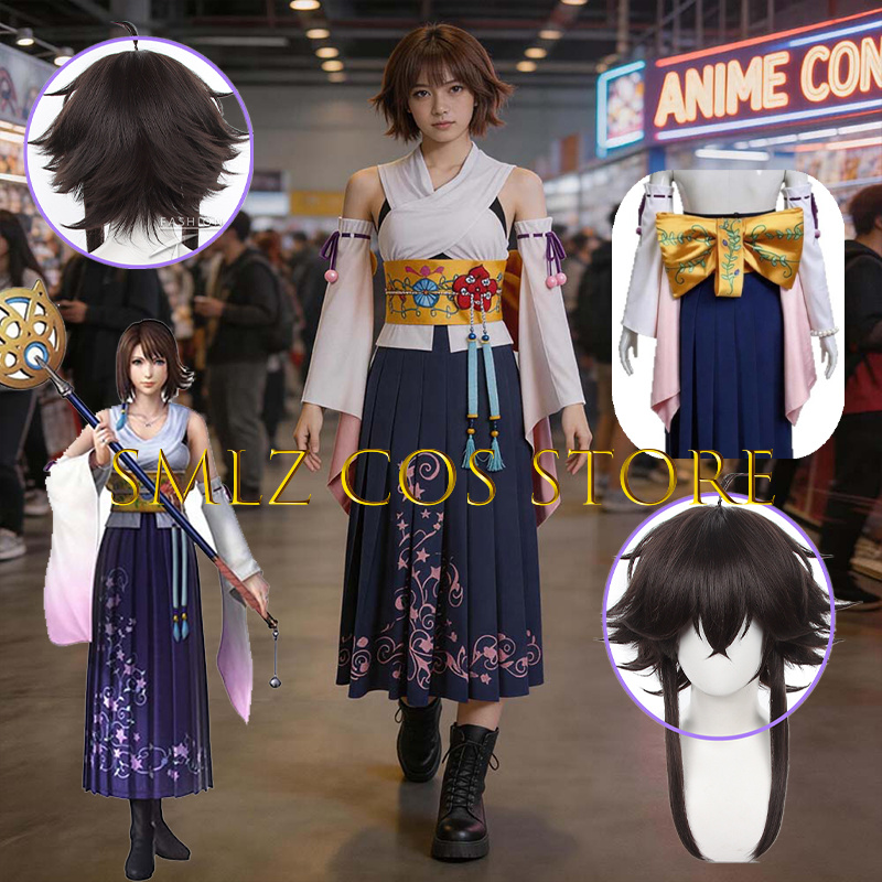 Smlz FFX 유나 코스프레 애니메이션 FF10 X  - Cosplay Anime Top 리뷰 및 가격