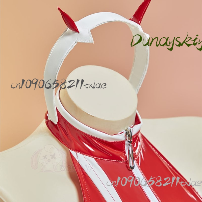 다이어링 인 더 프랑키스 제로 투 레드 가죽 보디슈트  - Anime Cosplay Zero Two 리뷰 및 가격