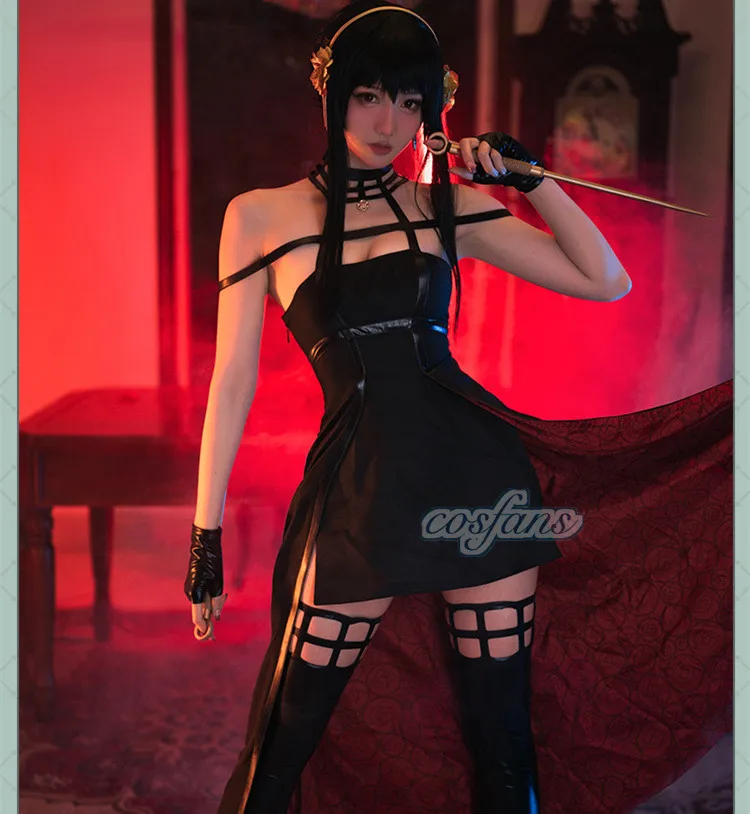스파이 X 패밀리 Yor Forger 코스프레 고딕 홀 - Anime Cosplay Yor 리뷰 및 가격