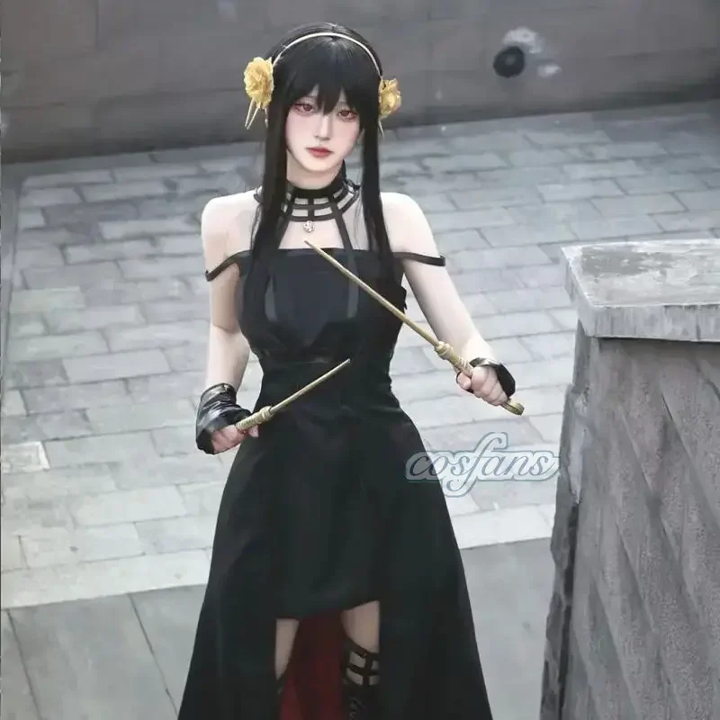 스파이 X 패밀리 Yor Forger 코스프레 고딕 홀 - Anime Cosplay Yor 리뷰 및 가격