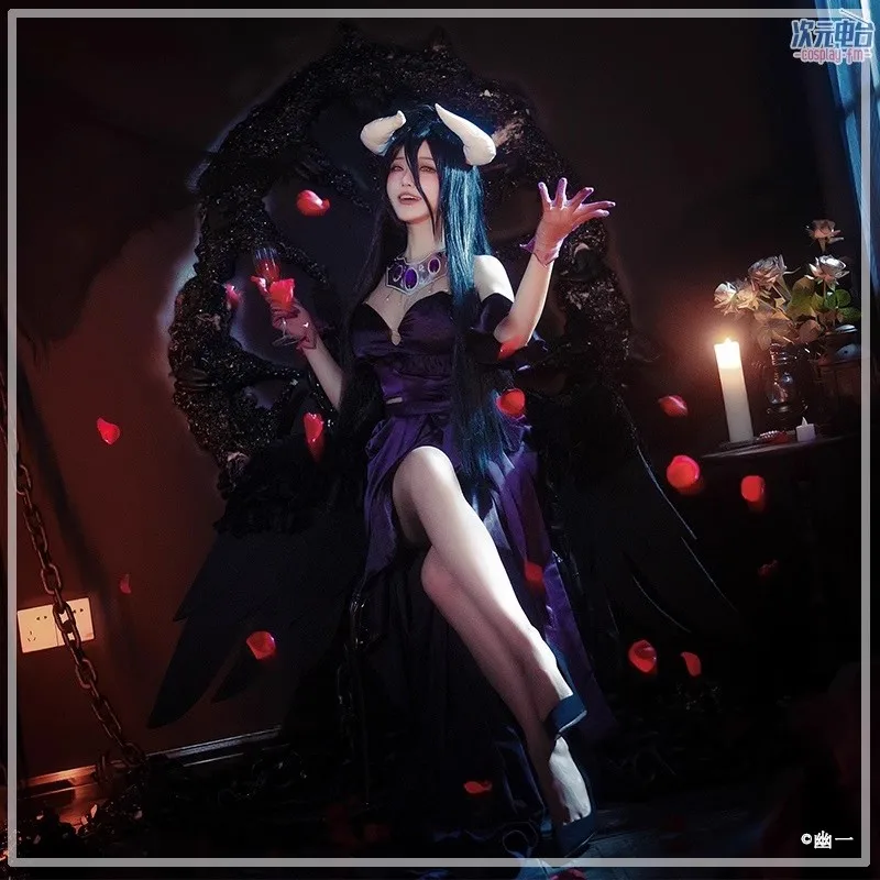 오버로드 시즌 4 알베도 코스프레 의상 섹시 슬림핏 드 - Anime Cosplay Albedo 리뷰 및 가격