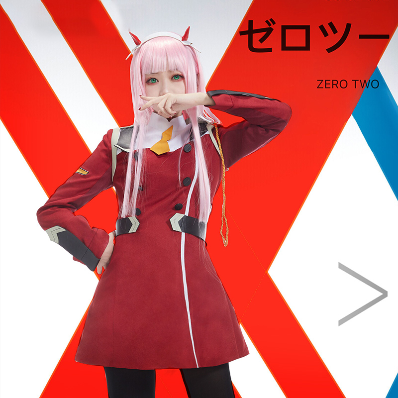 2018 FRANXX 02 제로 투 코스프레 의상, 새 - Anime Cosplay Zero Two 리뷰 및 가격