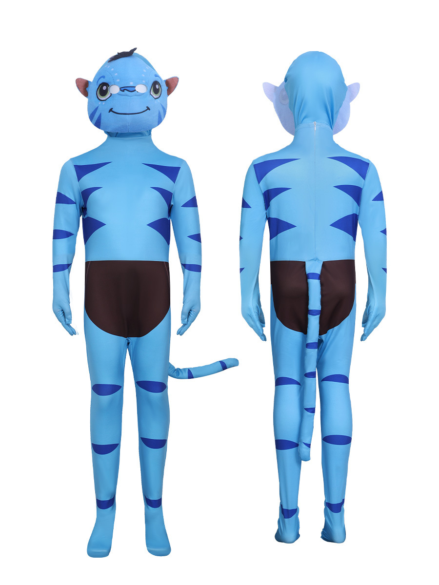 성인 의상 아바타 여성 및 남성 블루 바디수트 코스프레 - Cosplay Avatar Anime 리뷰 및 가격