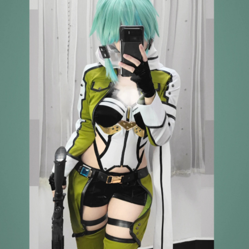 SAO 소드 아트 온라인 GGO 시논 코스프레 의상 블 - Anime Cosplay Sword 리뷰 및 가격
