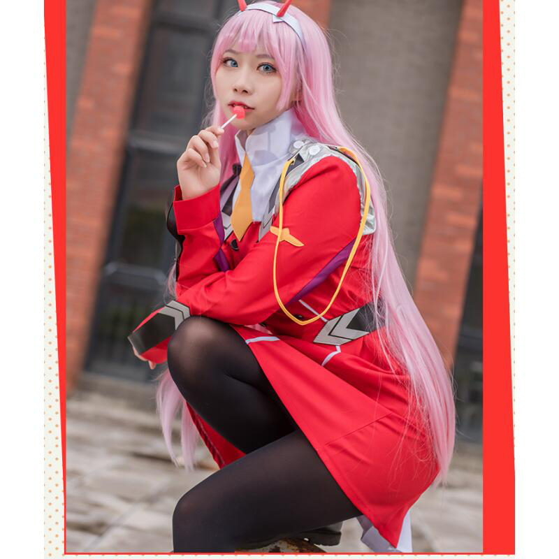 Anime 02 드레스 FRANXX Zero Two 코 - Anime Cosplay Zero Two 리뷰 및 가격