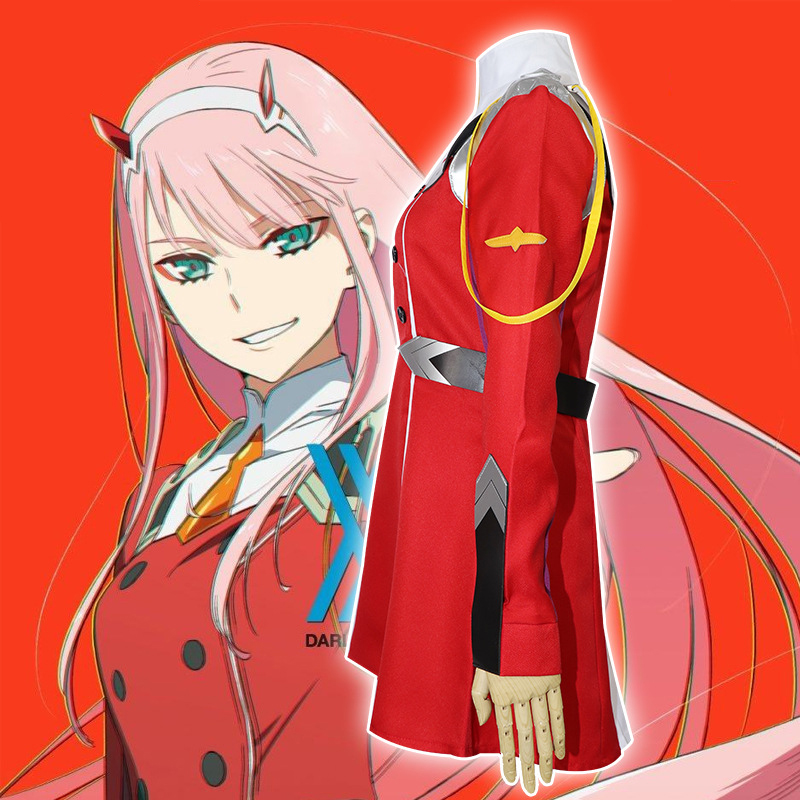 Anime 02 드레스 FRANXX Zero Two 코 - Anime Cosplay Zero Two 리뷰 및 가격