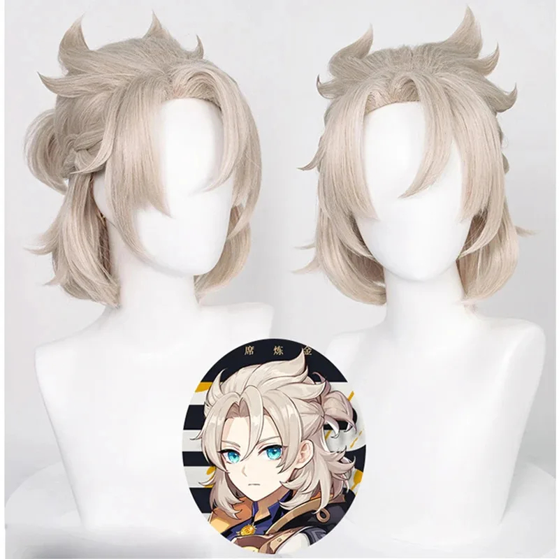 2025 Genshin Impact 알베도 35cm 짧 - Anime Cosplay Albedo 리뷰 및 가격