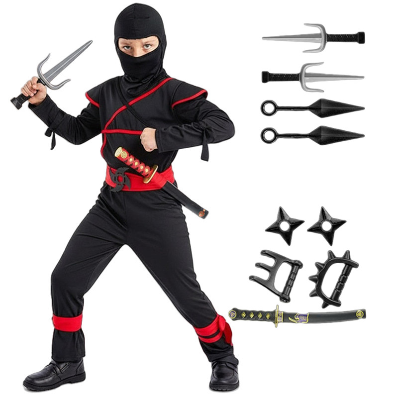 어린이용 일본 사무라이 의상 닌자 코스프레 할로윈 파티 - Anime Cosplay Sword 리뷰 및 가격